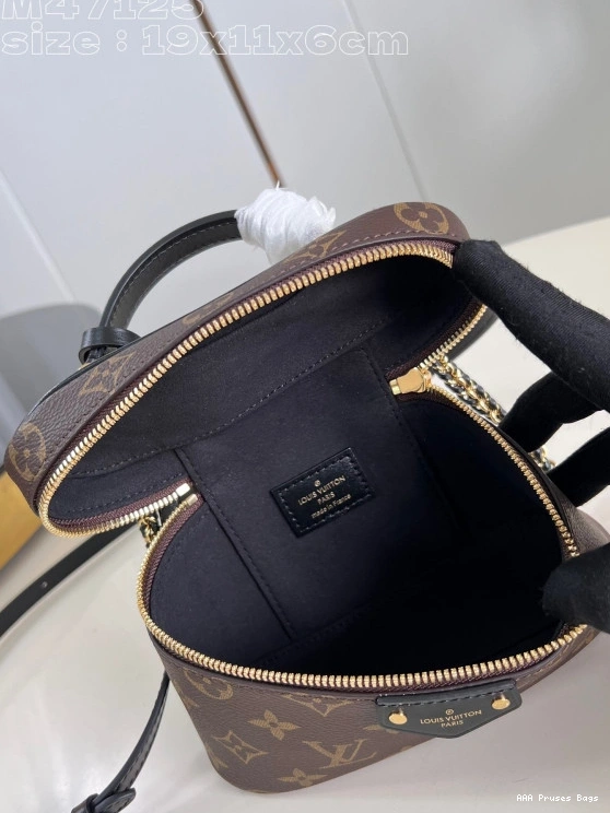 AAA Pruses Bags x LOUIS x 6.5 VUITTON CM Vanity Pouch-19 Chain 11.5 0714